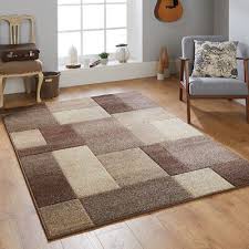 brown rug patterned living room carpet