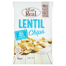 What to do with sea salt lentil chips? Eat Real Lentil Chips Sea Salt 113g Tesco Groceries