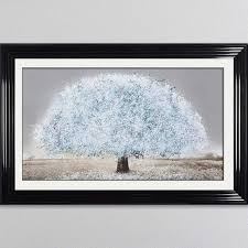 Blue Blossom Tree Framed Wall Art