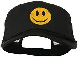 Select your favourite design or create your own! E4hats Com Smile Face Embroidered Big Size Trucker Cap Black Osfm At Amazon Men S Clothing Store