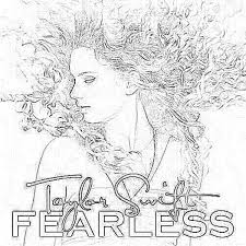 Taylor swift coloring pages are a fun way for kids of all ages to develop creativity, focus, motor skills and color recognition. Taylor Swift Album Fearless Coloring Page Color Luna