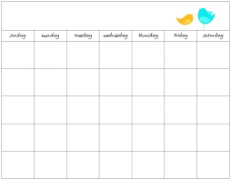 Medium To Large Size Of Blank Schedule Template Work