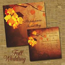 Picture Of Stylish And Elegant Fall Wedding Invitations