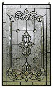 All Clear Stained Glass Beveled Window