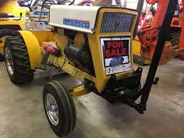 cub cadet stock garden pulling tractor