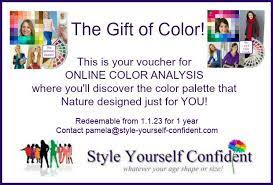 gift vouchers for color and style