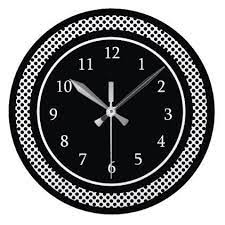 Modern Black And White Large Clock