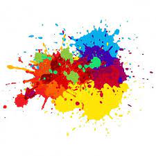Colorful Paint Splashes Free Vector