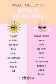 here s the correct order to apply skincare