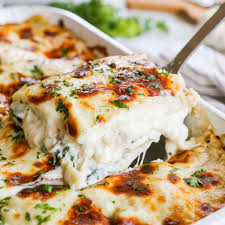white lasagna with spinach easy
