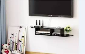 modern wall mount floating shelf tv