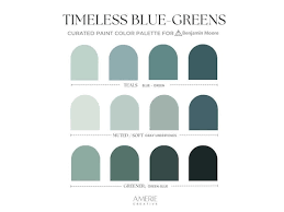 Timeless Blue Green Paint Color Palette