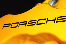 Porsche Yellow Brake Caliper Painting