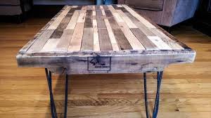 Diy Pallet Coffee Table With Metal