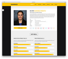 Draw attention to your skills and experience with this professional template. Resume Website Template Yerat