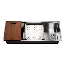 Maybe you would like to learn more about one of these? Rendezvous 16 Gauge Undermount Stainless Steel Extra Large Single Bowl Workstation Kitchen Sink Hamatusa