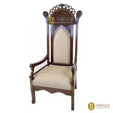 meval style high king chair antique