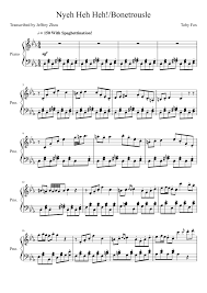 Practice the pattern over and over again to master megalovania. Undertale Ost Nyeh Heh Heh Bonetrousle Sheet Music For Piano Solo Musescore Com