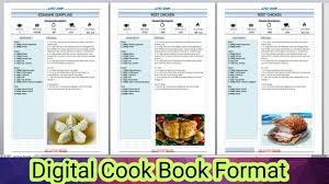 recipe book template how to make