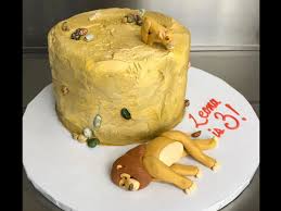 lion king birthday cake that went