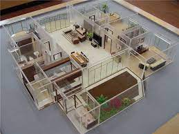 Architecture House Model, China Miniature Architectural Models supplier gambar png