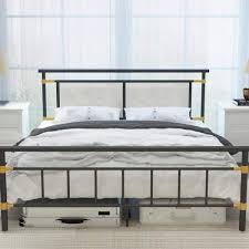Metal Platform Bed Queen Size Bed Frame