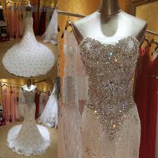 640 x 800 jpeg 42 кб. Real Photos Bling Crystal Beadeds Luxury Wedding Dress Mermaid Long Tail See Through Corset Lace Up Bridal Gown Vestido De Noiva Buy At The Price Of 230 00 In Aliexpress Com Imall Com