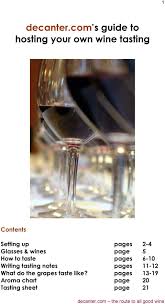Decanter Com S Guide To Hosting Your Own Wine Tasting Pdf