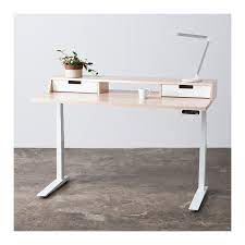 Monitor stand with drawer $ 24. Definitely The Most Fashionable Sit Stand Desk I Ve Seen But Pricey Might Be Able To Get A Discoun Desk With Drawers Standing Desk Frame Standing Desk Office