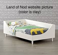 Land Of Nod Toddler Bed With Mattress