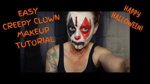 creepy clown makeup easy halloween