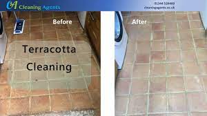 terracotta tile floor