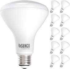 Sunco Lighting 10 Pack Br30 Led Bulb 11w 65w 3000k Warm White 850 Lm E26 Base Dimmable Indoor Flood Light For Cans Ul Energy Star Amazon Com