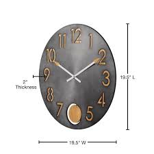 Bulova Bronze 19 In Wall Clock With