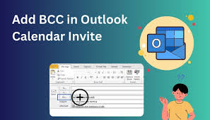 add bcc in outlook calendar invite