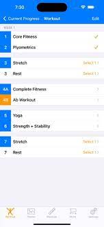 90 day workout tracker 2 on the app