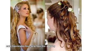 Women with curly hair have a unique allure that marvelously combines playfulness with. Cute Hairstyles For Curly Hair For A Party Video Dailymotion