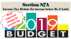 section 87a tax rebate for income tax