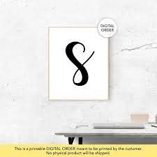 S Wall Art Letter S Wall Decor S