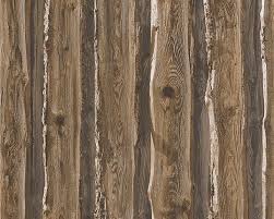 Wallpaper Wood Panel Dark Brown 95837 1