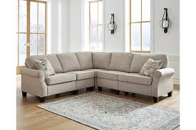 With neatly tailored box cushions and track arms, this microfiber upholstered ensemble is supremely comfortable and stylish. Alessio 3 Piece Sectional Ashley Furniture Homestore