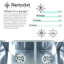 Stainless Steel Sink Gauge Luwalcott Co