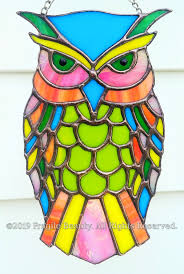 Bright Owl Stained Glass Bright Owl