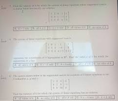 solved 1 mark 7 find the value s of k