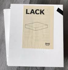 Ikea 1999 Lack Wall Shelf White 2pc Lot