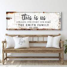 Family Name Sign For Wall This Is Us