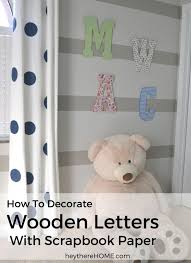 colorful wooden initial letters for kid