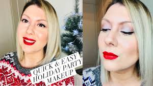 quick easy holiday makeup look