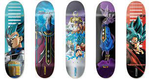From the awesome collaboration between dragon ball z and primitive skateboards comes these signature edition decks. Primitive Skateboarding X Dragon Ball Super Collection