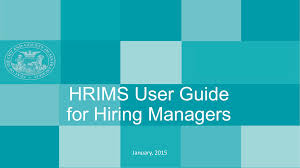Hrims User Guide For Hiring Managers